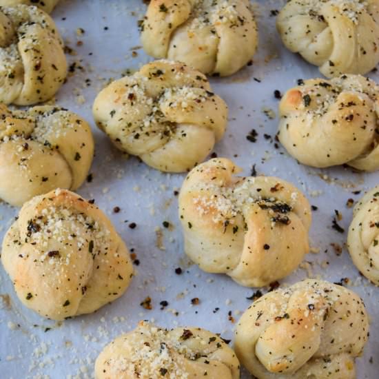 Parmesan Garlic Knots - Recipe photo by freshapron