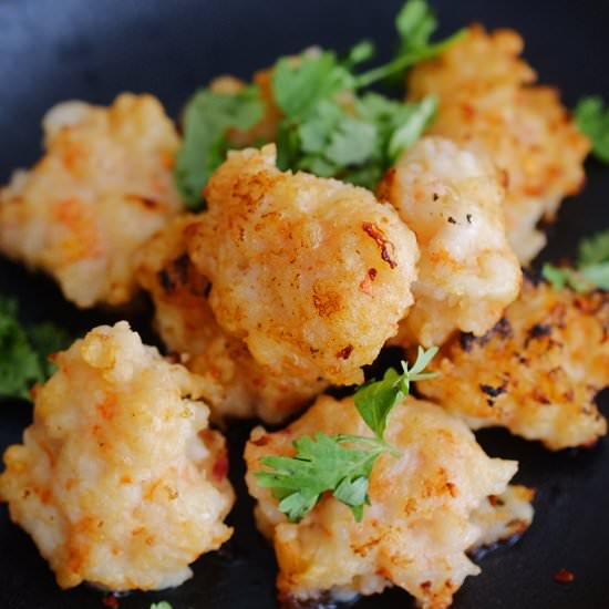 Easy Chinese Shrimp Cake - Recipe photo by BearNakedFood