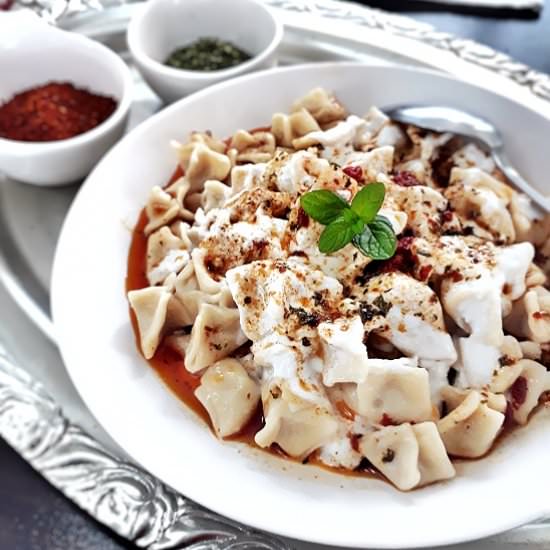 EV YAPIMI MANTI - Recipe photo by MyHomeDiaryinTurkey