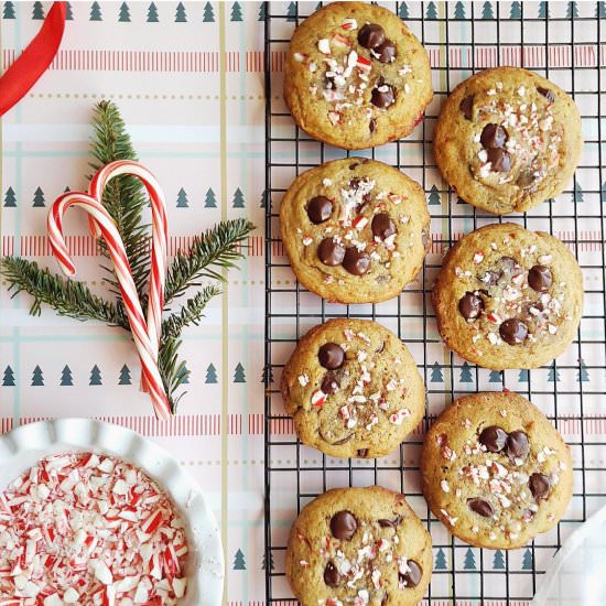 Peppermint Chocolate Chip Cookies - Recipe photo by WhiskingWolf