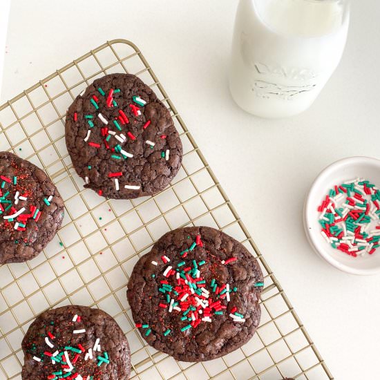 BOX BROWNIE MIX COOKIES - Recipe photo by Nictastingspoon