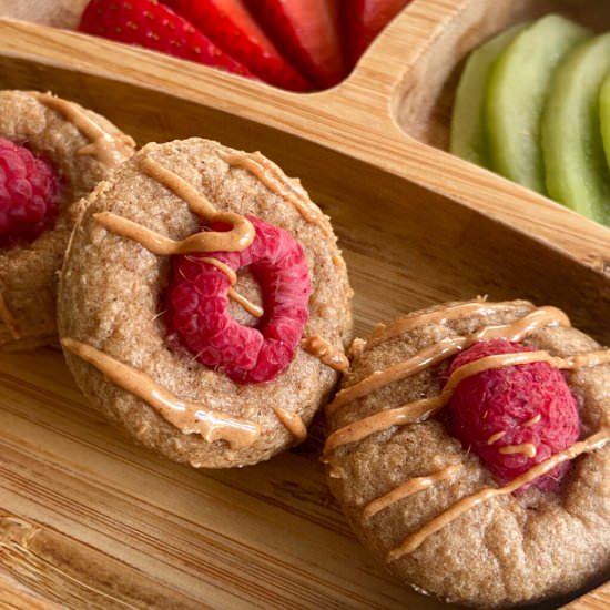 Peanut Butter and Jelly Muffins - Recipe photo by feedingtinybellies
