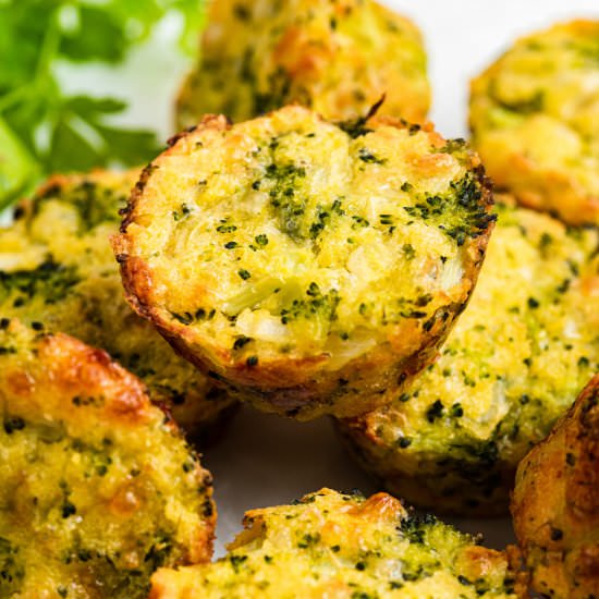 Easy Broccoli and Cheese Bites - Recipe photo by feedingtinybellies