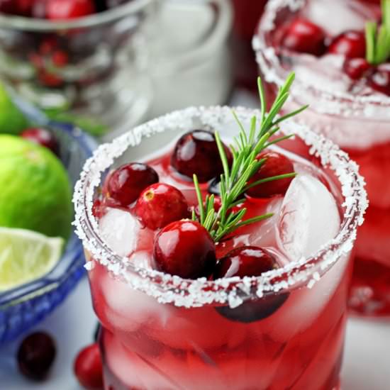 Mistletoe Margaritas for a Crowd - Recipe photo by AGratefulMeal