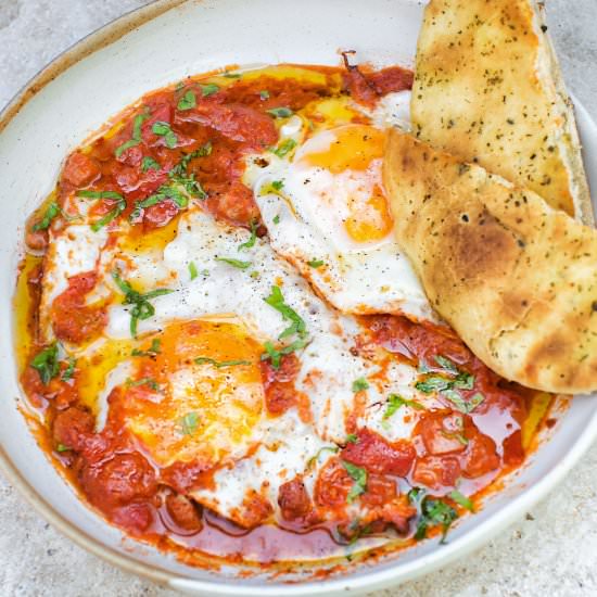 Sundried Tomato Pesto Shakshuka - Recipe photo by Flaevor