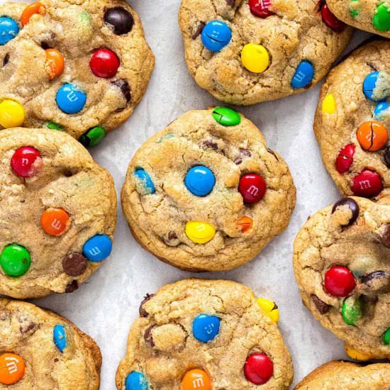 M&M Cookies - Recipe photo by Jessica Gavin