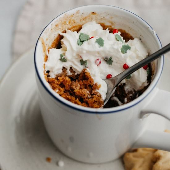 gingerbread mug cake - Recipe photo by alpineella