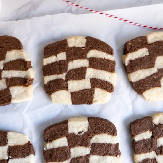 Checkerboard Cookies - Recipe photo by justastasty