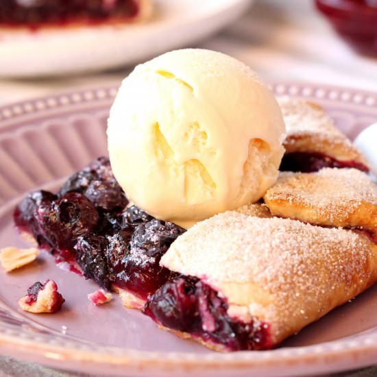 Cranberry Sauce Blueberry Galette - Recipe photo by CouponClippingCook