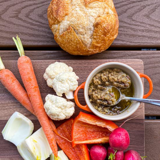 Traditional Bagna Cauda - Recipe photo by TastefullyGrace