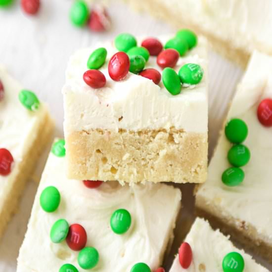 Christmas Sugar Cookie Bars - Recipe photo by Chopnotch