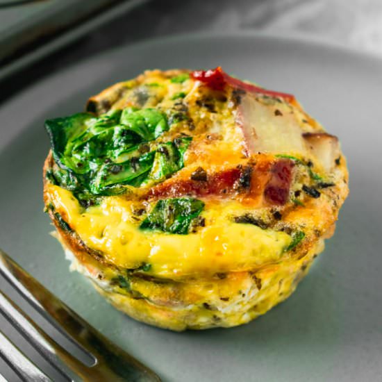 Pesto Potato Crustless Quiche - Recipe photo by sticksscratchkitchen