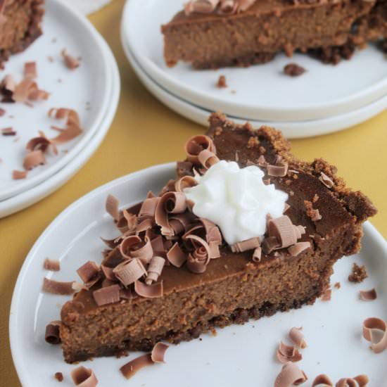 Pumpkin Chocolate Pie - Recipe photo by homebodyeats