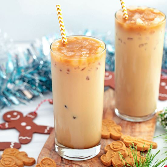 Iced Gingerbread Latte - Recipe photo by Wearenotmartha