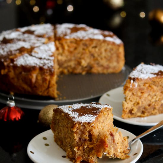 Christmas Fruit Cake - Recipe photo by The Desserted Girl