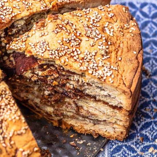 Vasilopita (Greek New Year’s Bread) - Recipe photo by The Mediterranean Dish