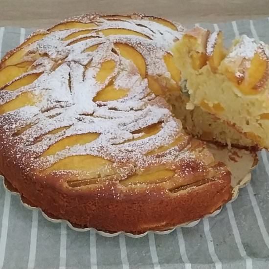 Italian Peach Cake -Torta di Pesche - Recipe photo by Filipino and Italian kitchen