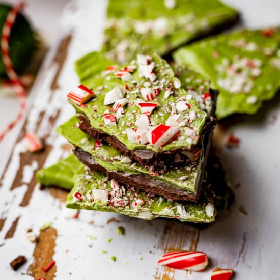 Matcha Peppermint Bark - Recipe photo by cooking_therapy