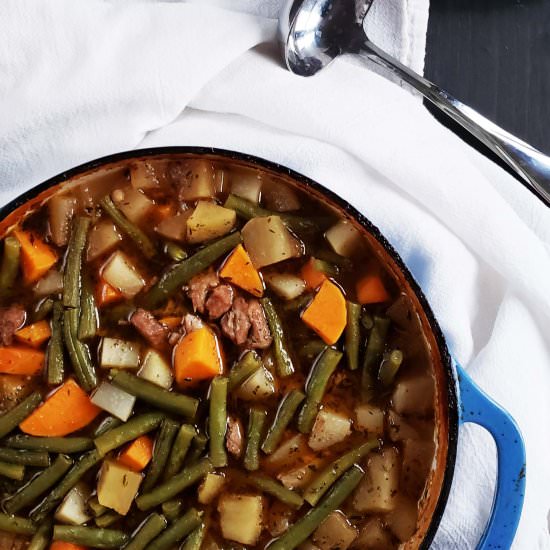Braised Winter Pork Stew - Recipe photo by RaspberriesAndKohlrabi
