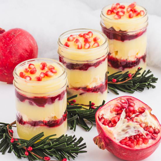 Cranberry Christmas Trifle - Recipe photo by dishnthekitchen