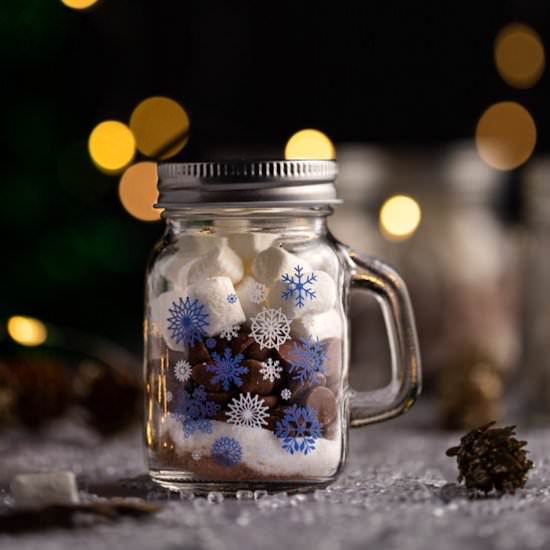 Mason Jar Hot Chocolate - Recipe photo by The Littlest Crumb
