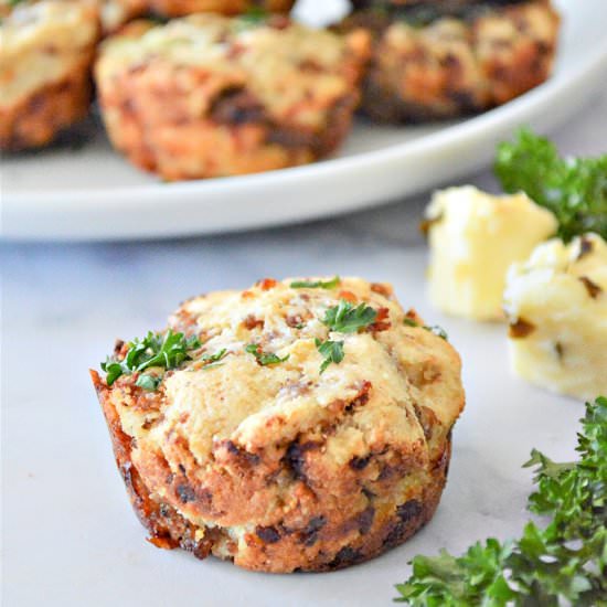 KETO SAUSAGE MUFFINS - Recipe photo by Stylish Cravings