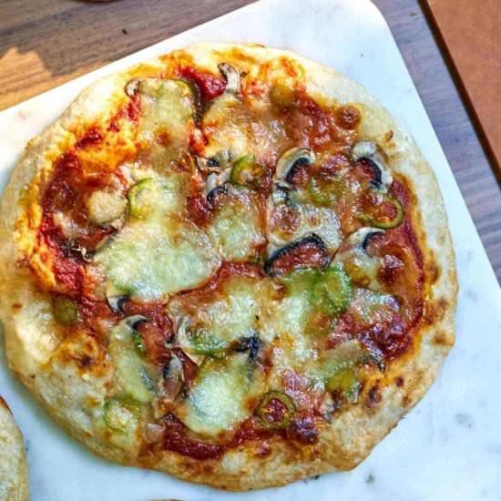 Mushroom Jalapeno Pizza - Recipe photo by proportionalplate
