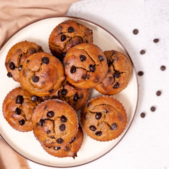 Pumpkin Protein Muffins - Recipe photo by caiteyjay