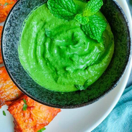 Green Chutney for tandoori & tikka - Recipe photo by Sheeba@gohealthy