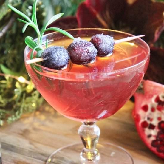 Rosemary Tequila Prosecco Cocktail - Recipe photo by Red Wine Dragons