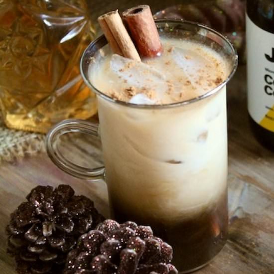 Cinnamon Spiced Rum Iced Coffee - Recipe photo by Red Wine Dragons