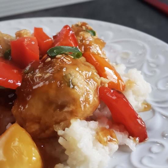 Chicken Teriyaki Pineapple Meatball - Recipe photo by RaspberriesAndKohlrabi