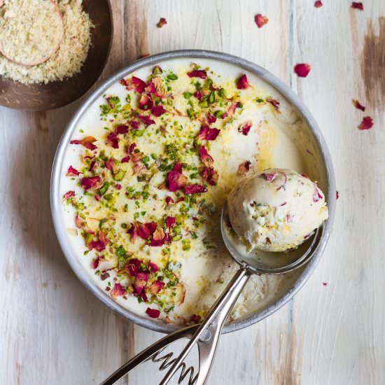No-Churn Thandai Ice Cream - Recipe photo by Tashasartisanfoods