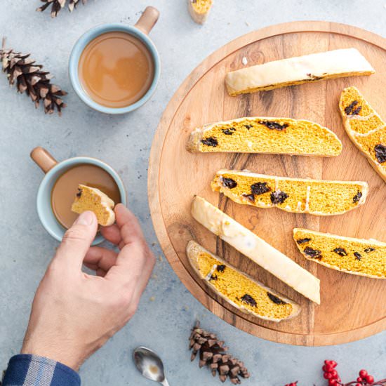 Cherry Limoncello Biscotti - Recipe photo by whatsteveeats