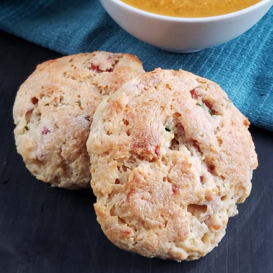 Ham and Cheese Sourdough Scones - Recipe photo by RaspberriesAndKohlrabi