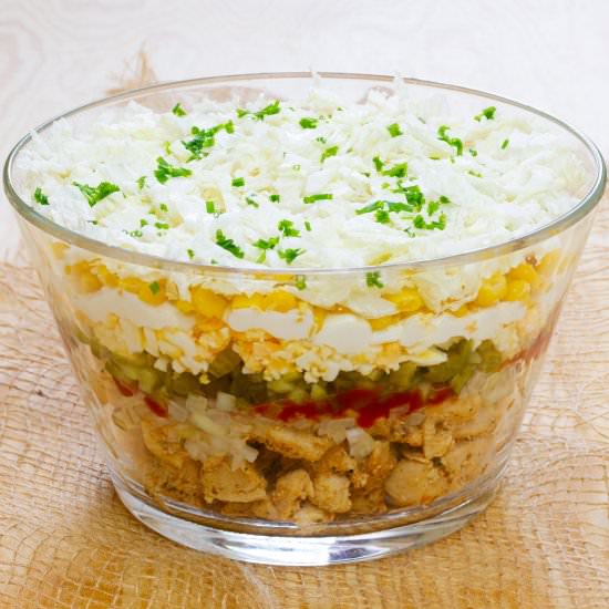 Gyros salad - Recipe photo by mecooks.com