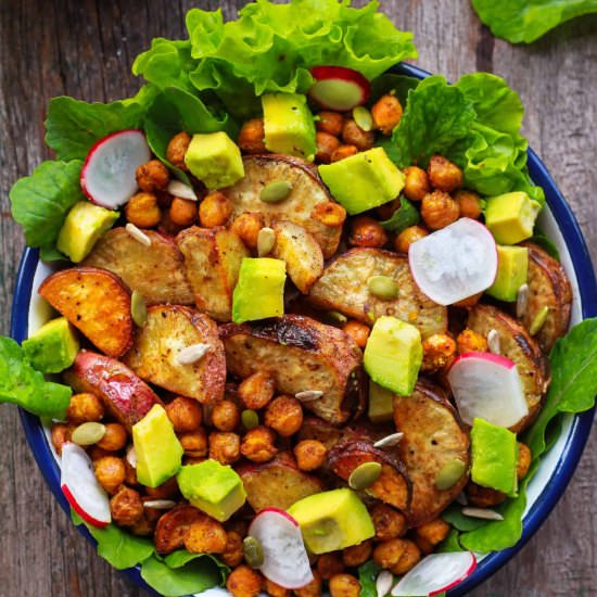 Sweet Potato & Chickpea Salad - Recipe photo by Tashasartisanfoods