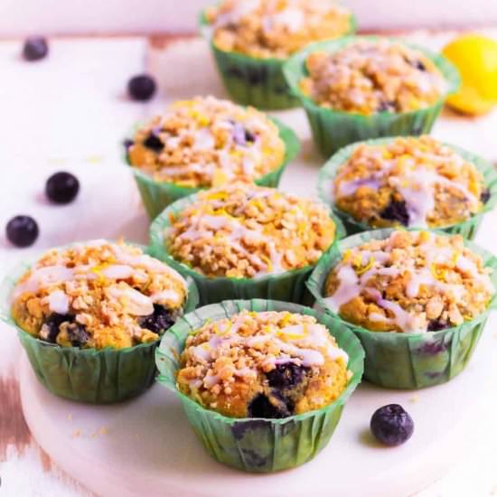 Vegan Blueberry Lemon Muffins - Recipe photo by Tashasartisanfoods