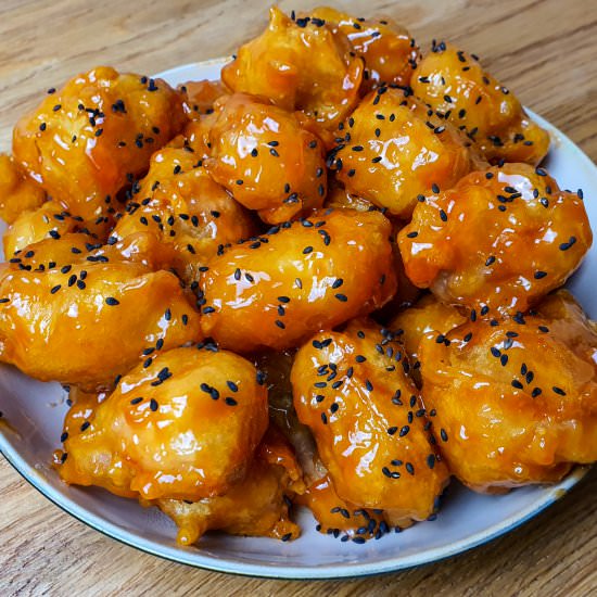 Sweet and sour popcorn chicken - Recipe photo by marcwiner