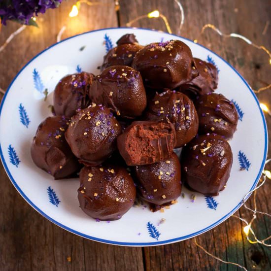 Lavender Chocolate Truffles - Recipe photo by Tashasartisanfoods
