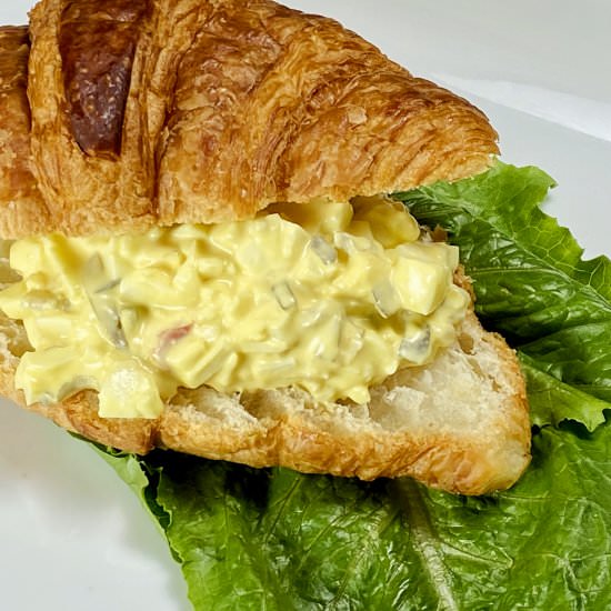Easy Egg Salad with Relish - Recipe photo by Flipped-Out Food