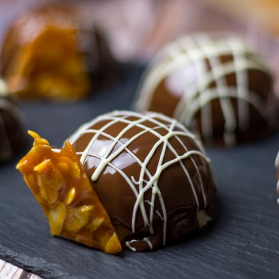 Chocolate & Almond Mousse Domes - Recipe photo by somebodyfeedseb
