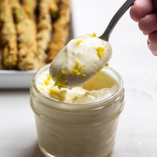 Garlic Lemon Aioli Recipe - Recipe photo by SundaySupper