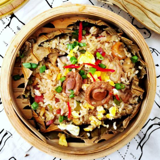 Lotus Leaf Rice - Recipe photo by Taste of Asian Food