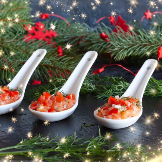CUCHARITAS DE SALMÓN - Recipe photo by JUEGODESABORES