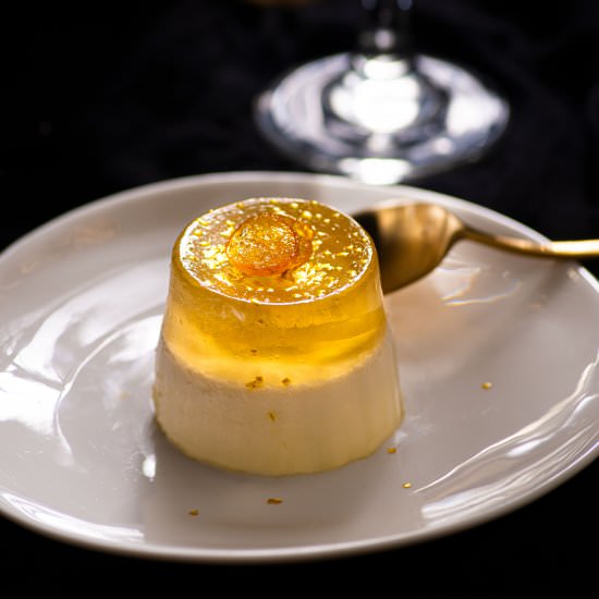 French 75 Panna Cotta - Recipe photo by rhubarbandcod