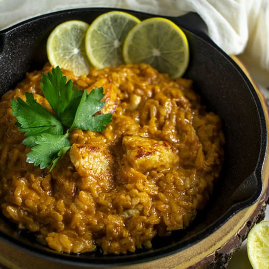 CHICKEN AND TOMATO RISOTTO - Recipe photo by MunatyCooking