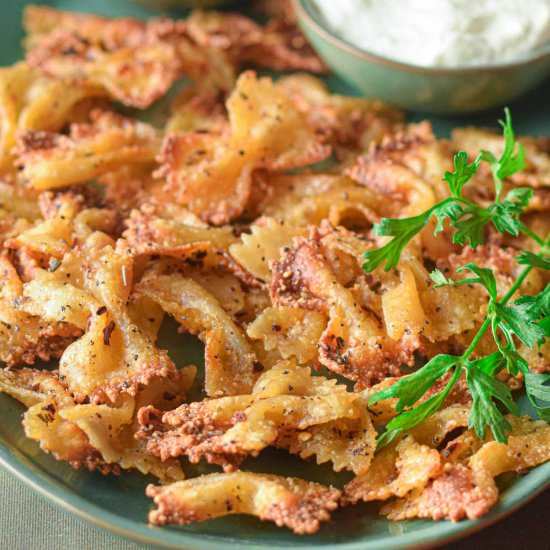 Air Fryer Pasta Chips - Recipe photo by simplystacie