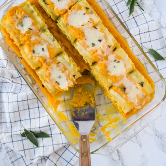 Butternut Squash Lasagna Rolls - Recipe photo by freshapron