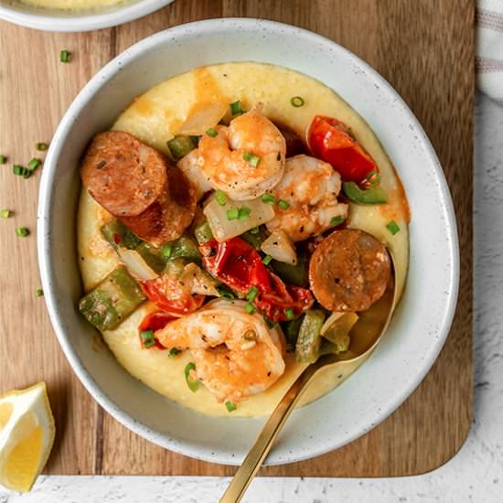 Shrimp and Grits - Recipe photo by balancewithjess